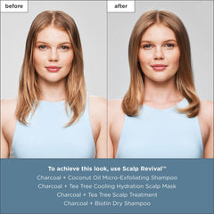 Briogeo ingredients tea tree and peppermint emphasizing cooling benefit