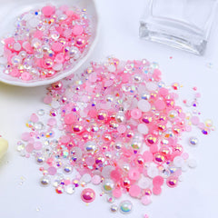 Briskbloom close-up of resin rhinestones showing bright facets for sparkling detail