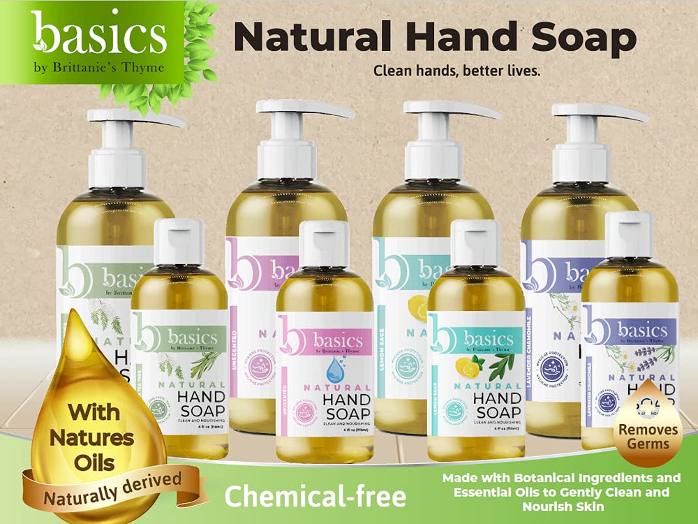 Brittanie's Thyme in-kitchen hand wash showing quick, gentle cleaning