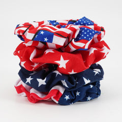 briutn scrunchie in ponytail demonstrating comfortable hold and everyday style