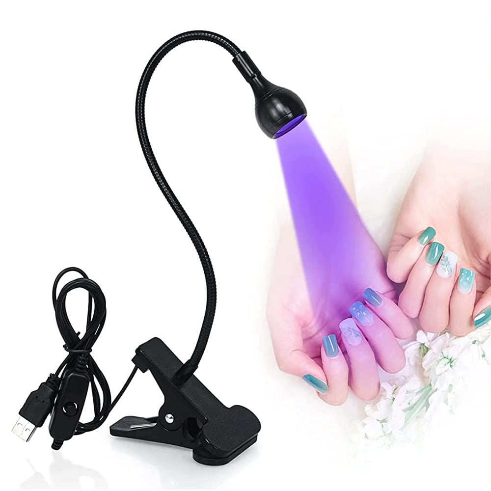 Brokimis front view mini UV lamp showing compact design and portability