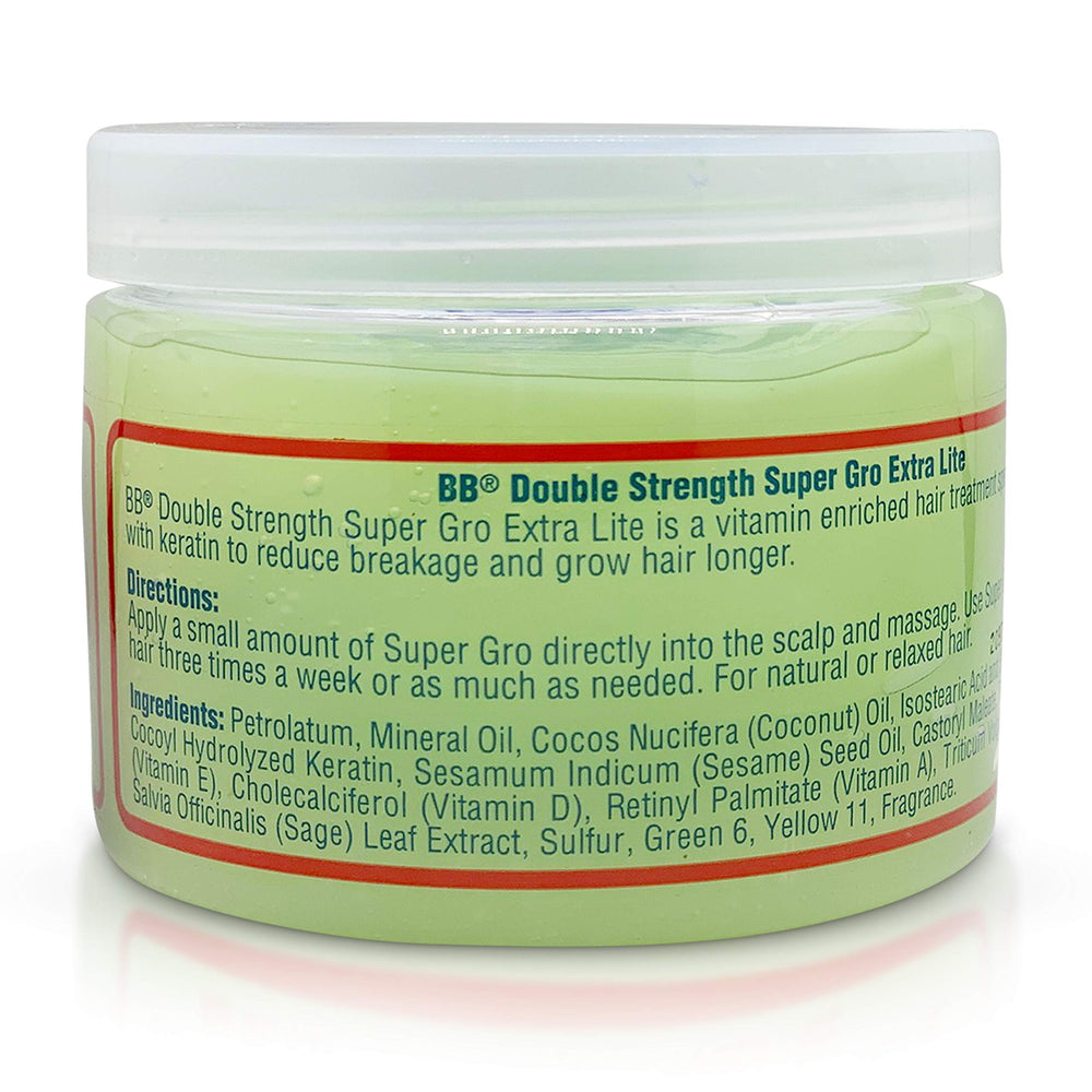 Bronner Bros BB Super Gro being applied to scalp to nourish and soothe skin