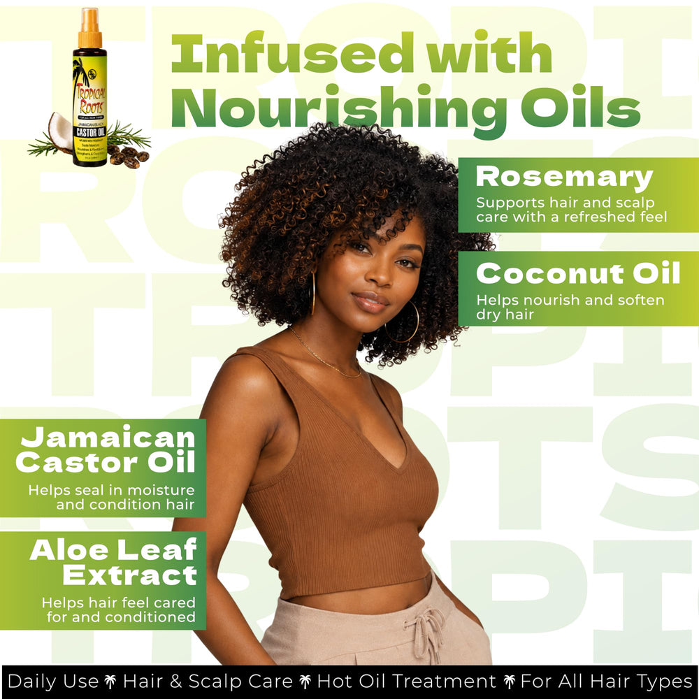 Bronner Bros oil texture on spoon highlighting rich emollient benefit