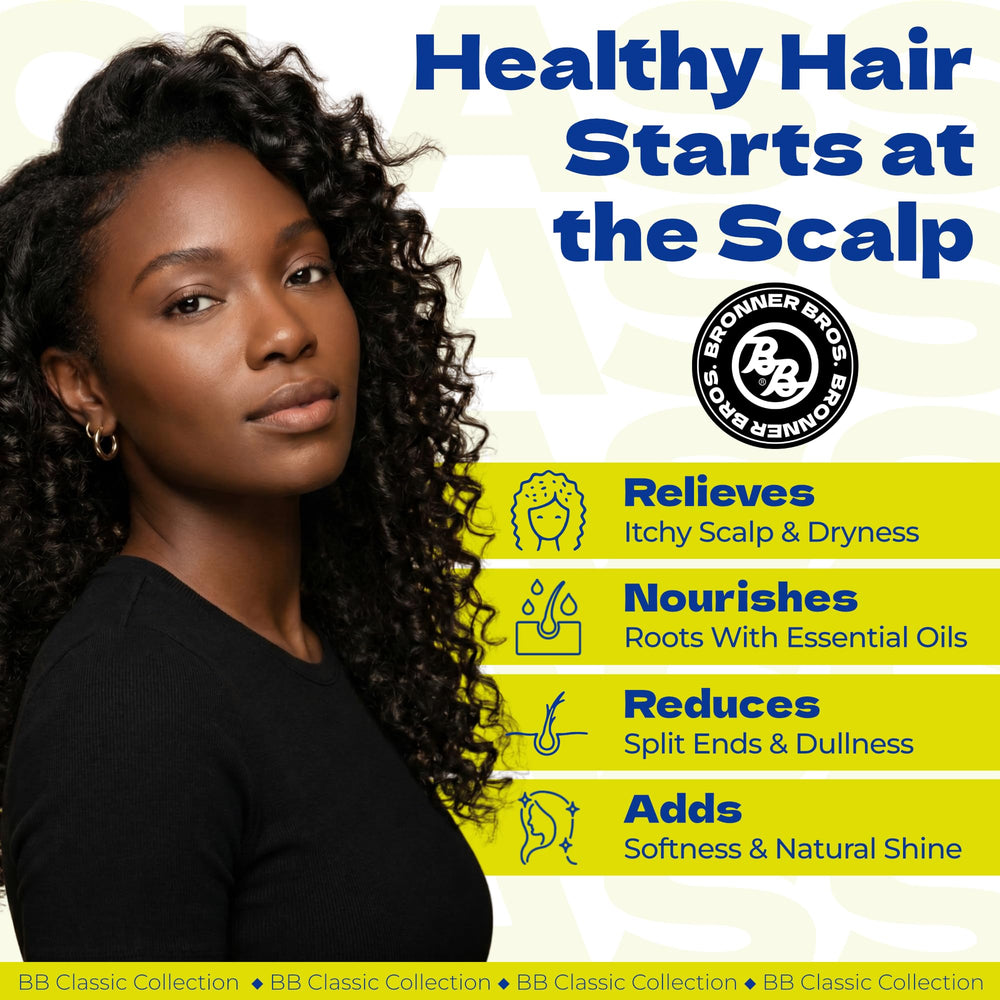Bronner Bros close-up texture of conditioner showing creamy absorption