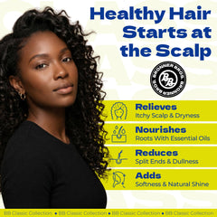 Bronner Bros close-up texture of conditioner showing creamy absorption