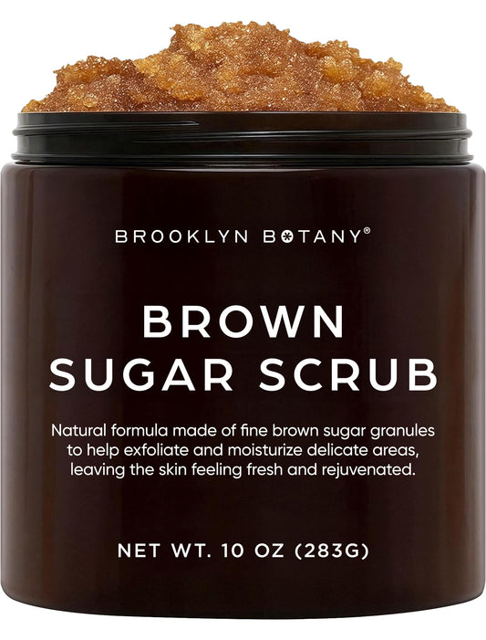 Brooklyn Botany front packaging showing 10 oz jar and clear label, highlights natural formula