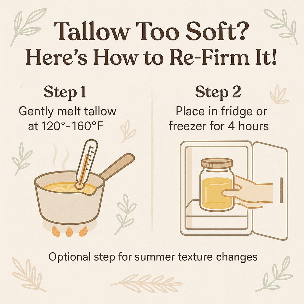 Brooksie Naturals label detail on pail highlighting grass-fed source and purity