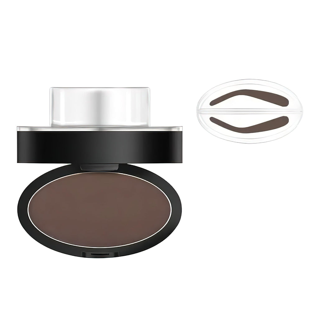 BrowPro Simone stamp front packaging shows product and shade advantages