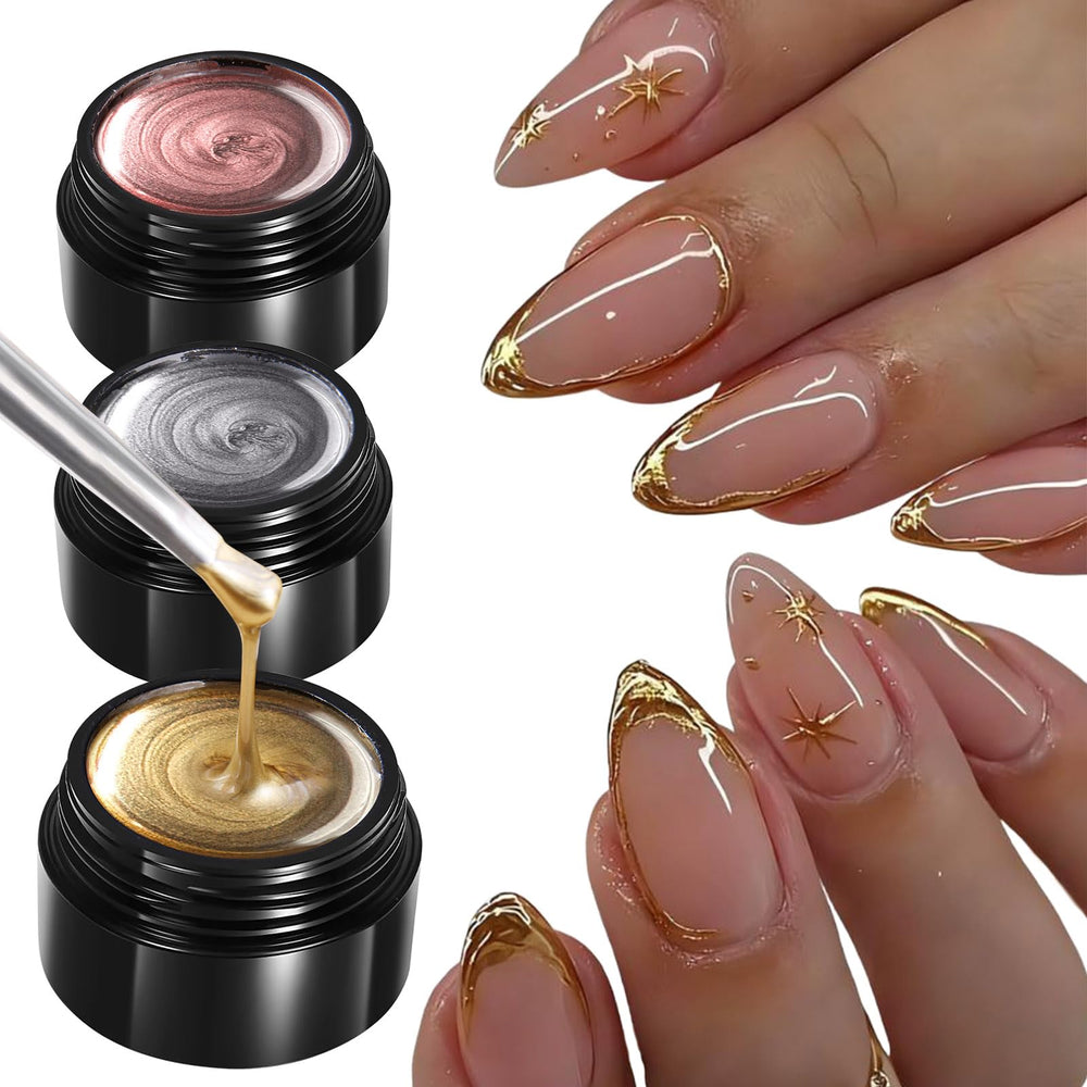 Brtavizvy front packaging showing three chrome gel bottles and immediate benefit shine