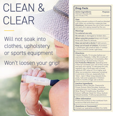 Brush On Block label and ingredients highlighting mineral actives and reef-friendly benefit