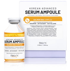 BRÜUN front packaging showing bottle and ampoule for clear product identification and trust