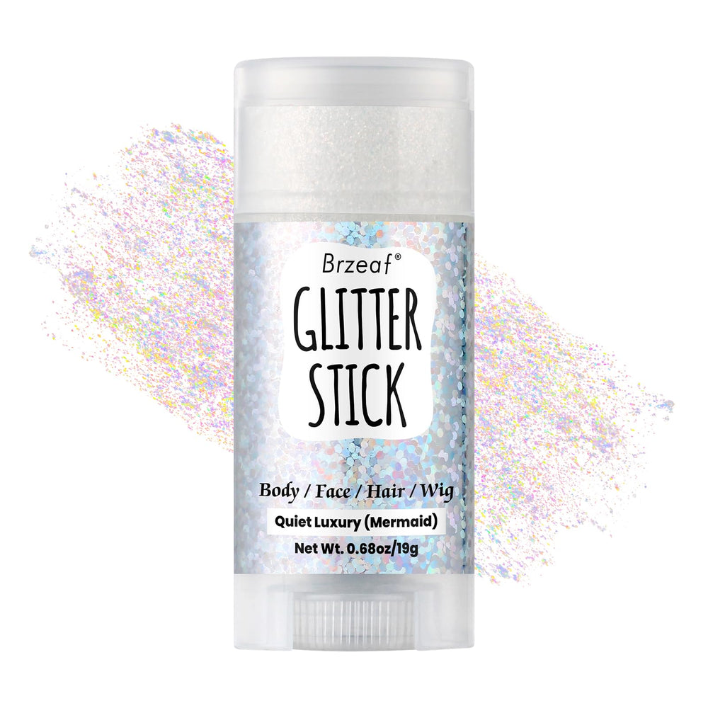 Brzeaf front packaging showing glitter stick and bright festival benefit
