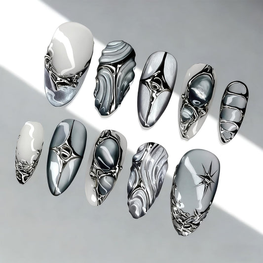 BSBTBZ front packaging showing 30-piece nail set and design variety benefiting quick selection