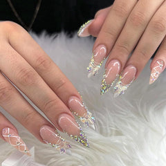 BSBTBZ front packaging showing 24-piece full-cover nail set for quick salon-style finish