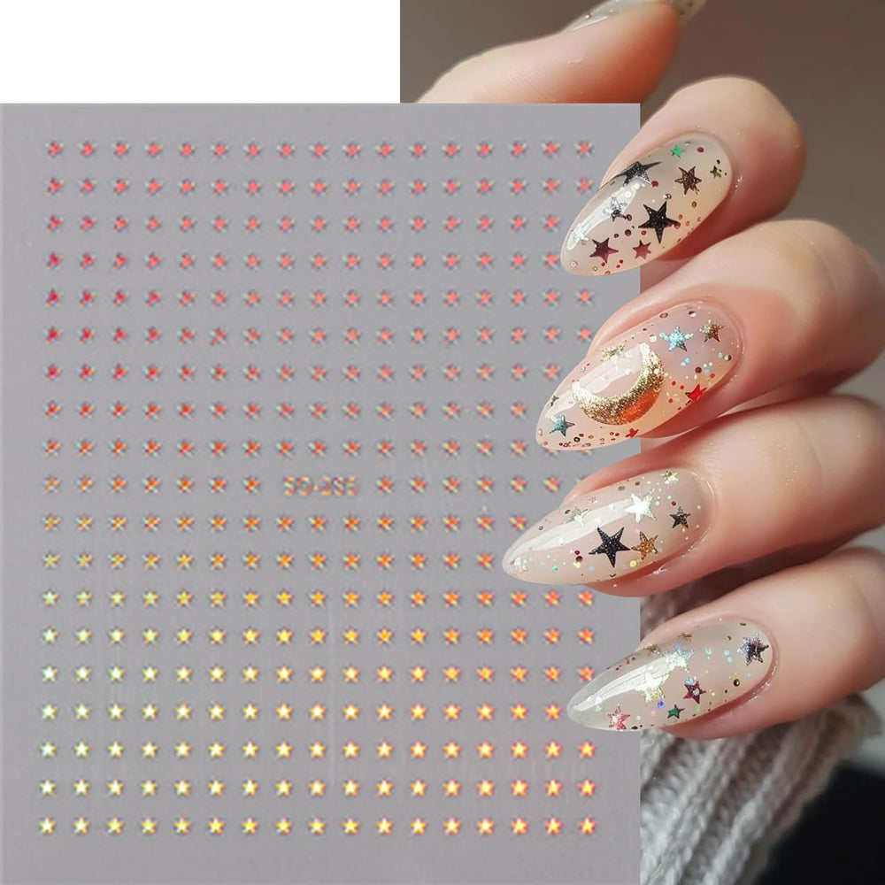 BSBTBZ star on acrylic tip demonstrating compatibility with artificial nails benefit