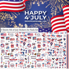 BSBTBZ lifestyle shot of patriotic manicure for festive event-ready nails