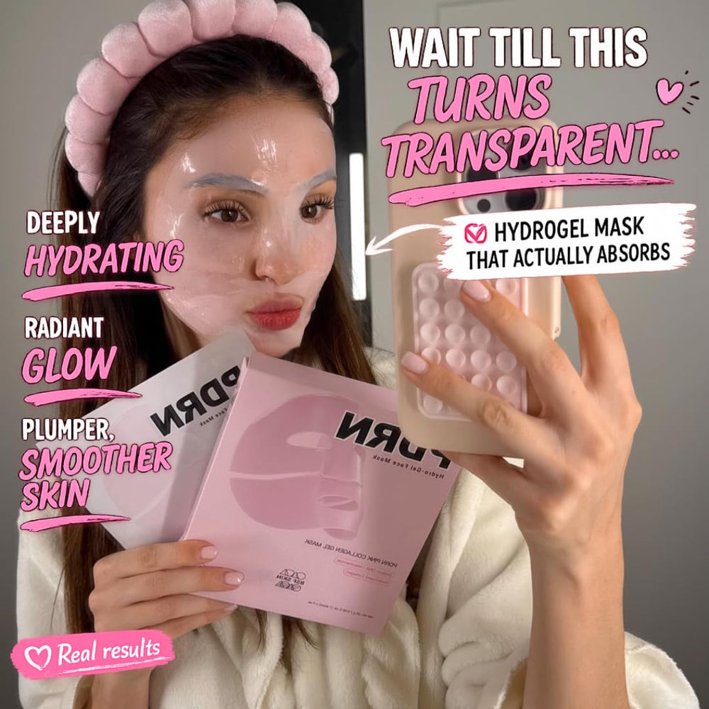 BSF SKIN mask applied on model for cooling overnight treatment