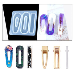 Bskifnn finished clips with resin tops demonstrating polished decorative result