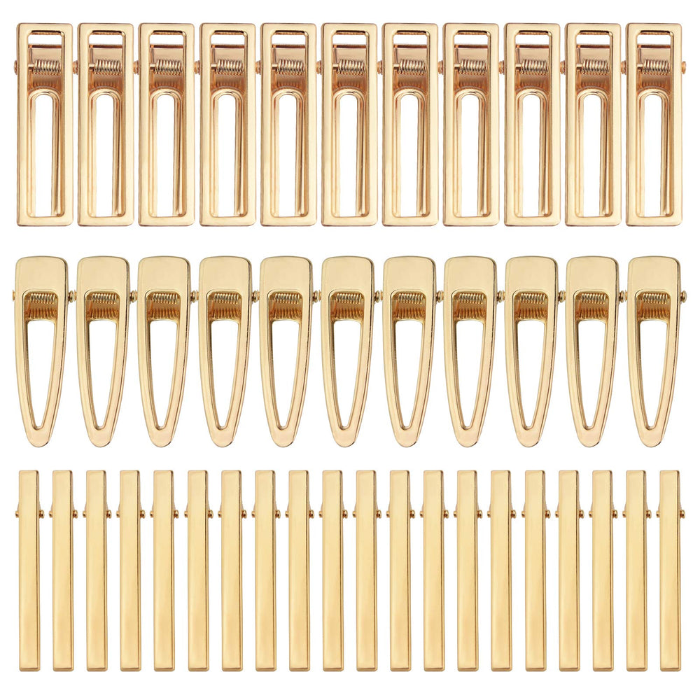 Bskifnn front pack of 60 golden clip bases showing variety and immediate project readiness