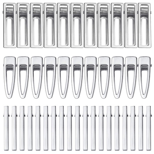 Bskifnn front packaging showing 60 silver hair clips, ideal for DIY accessory kits