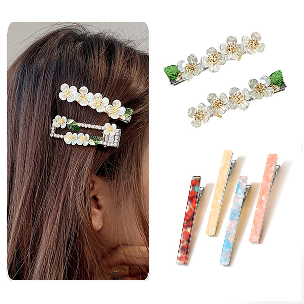 Bskifnn lifestyle shot of hair accessory worn showing finished clip elegance