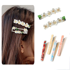 Bskifnn lifestyle shot of hair accessory worn showing finished clip elegance