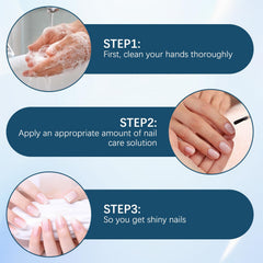 BSphinx before and after cuticle view illustrating stronger, smoother nail edges