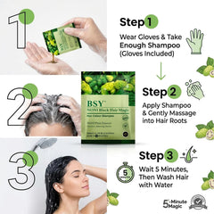 BSY Noni shampoo lather texture highlighting gentle creamy formula