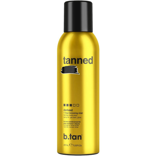 B.TAN front bottle showing label and fast bronzing benefit