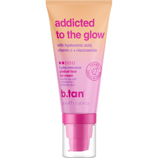 B.TAN front packaging showing travel-size lotion and clear benefit