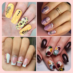BTArtbox lifestyle scene of completed French manicure showing neat salon-style results