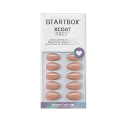 BTArtbox press-on nail curing under lamp demonstrating instant-set benefit