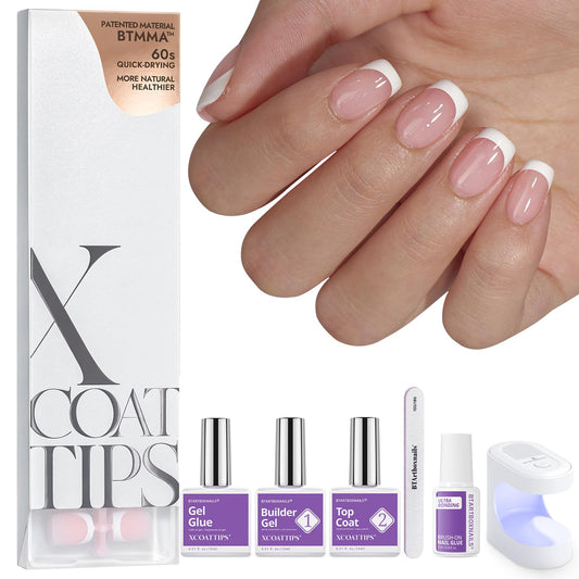 BTArtboxnails front packaging showing full French tip kit benefits