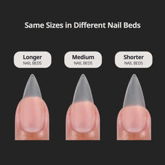 BTArtboxnails in application with glue illustrating strong adhesion and quick set