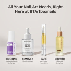 BTArtboxnails used during a home manicure to remove press-ons with minimal odor