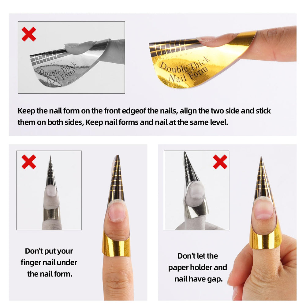 BTYMS polygel extension demo on form showing guided length control