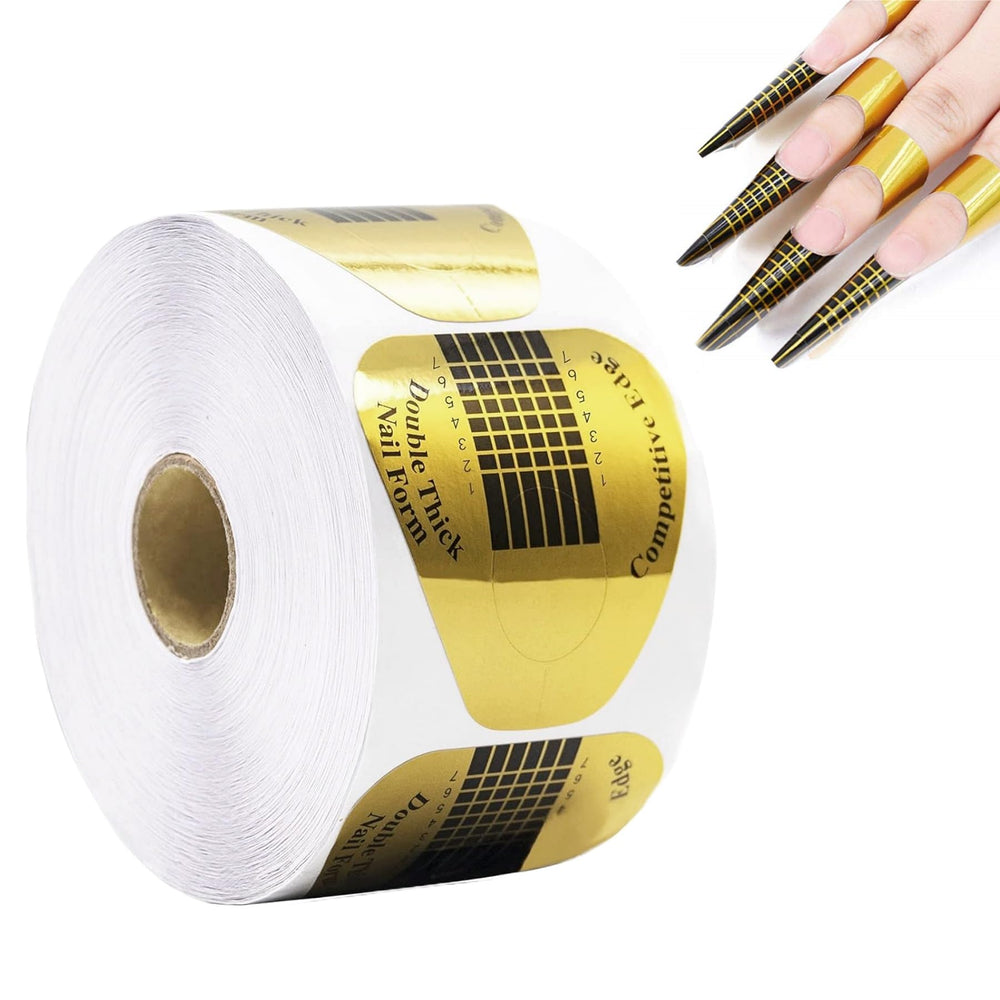 BTYMS gold horseshoe forms roll front view showing pack and quantity benefit