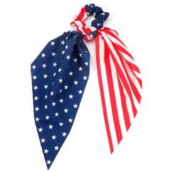 Budsmile front packaging showing multiple patriotic scrunchies, ready to gift