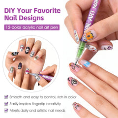 BUENIN color swatches on a nail wheel displaying shade variety for design planning