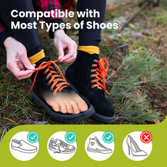 Bukihome lifestyle shot on foot at home showing relaxed all-day relief