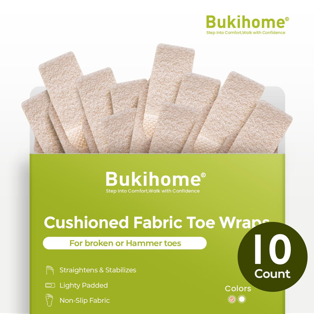 Bukihome on a person walking showing everyday use and reduced toe friction