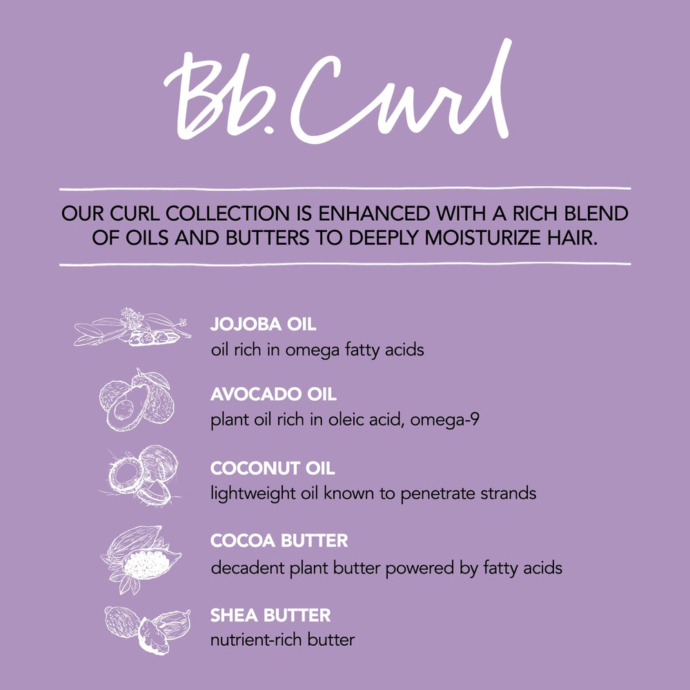 bumble and bumble close-up ingredients label featuring oils and butters for nourishment benefits