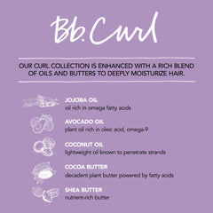 bumble and bumble close-up ingredients label featuring oils and butters for nourishment benefits