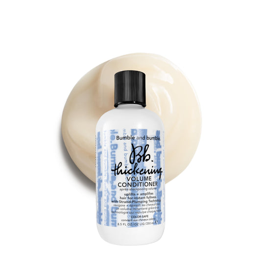 Bumble and bumble front bottle showing product and branding for shelf appeal