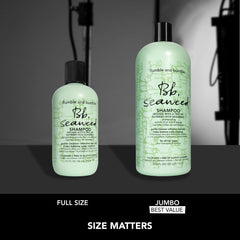 Bumble and bumble shampoo in travel bag showing convenient portability benefit
