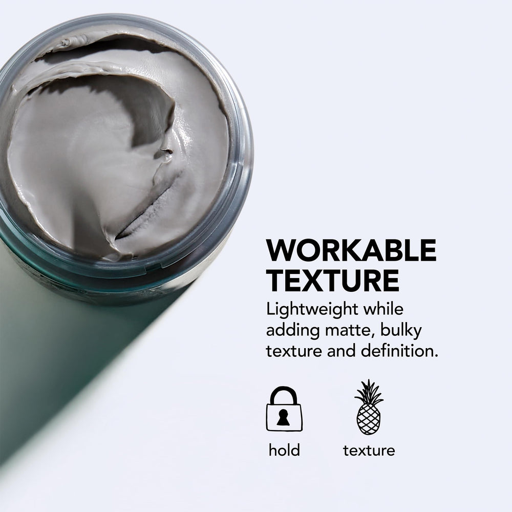 Ingredient label with kaolin highlighted on Bumble and bumble Sumoclay for mattifying effect