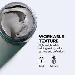Ingredient label with kaolin highlighted on Bumble and bumble Sumoclay for mattifying effect