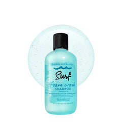 Bumble and bumble front bottle view showing lightweight beachy shampoo benefit