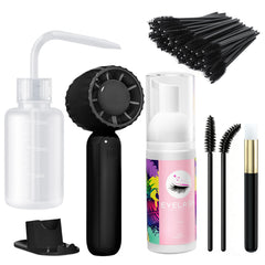Buqikma front packaging showing full lash cleaning kit benefits