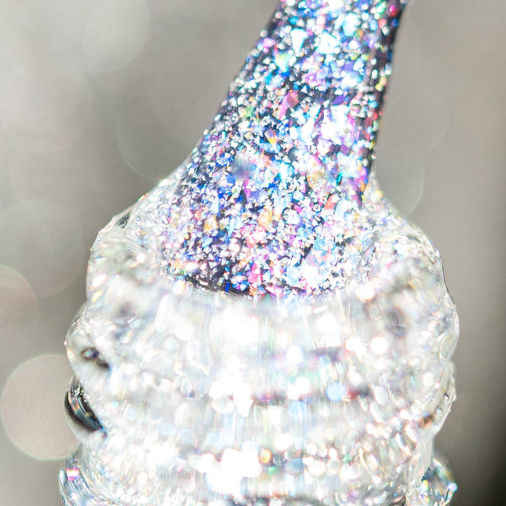 BURANO front packaging showing reflective silver gel and benefit of intense sparkle